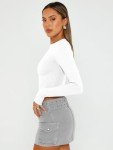 Chic Long Sleeve Crop Top for Women under $10