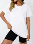 Women's Short Sleeve Gym Tops - Casual & Comfy
