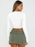 Chic Long Sleeve Crop Top for Women under $10