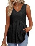 Women's Black Tank Top for Summer Fun