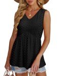 Women's Black Tank Top for Summer Fun