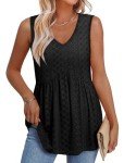 Women's Black Tank Top for Summer Fun