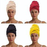 Woogwin Lightweight Fashion Scarf Wrap (Black)