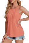 Loose Fit Coral Summer Tank Top for Women