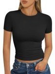 Trendy Y2K Women's Short Sleeve Workout Tops