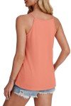 Loose Fit Coral Summer Tank Top for Women