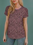 Cute Polka Dot Crewneck Tee for Women