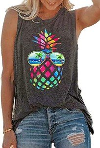 Pineapple Graphic Tank Top for Women