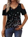 Dazzling Cold Shoulder Blouse for Women