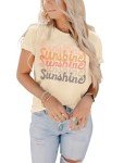 Funny Sunshine Graphic Tee for Women