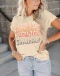 Funny Sunshine Graphic Tee for Women
