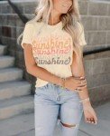 Funny Sunshine Graphic Tee for Women