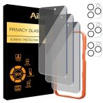 Ailun 6-Pack Privacy & Camera Lens Protectors