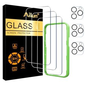 Ailun 6 Pack Screen & Camera Protectors for iPhone