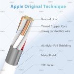 3Pack Apple MFi Certified Lightning Phone Charger Cable