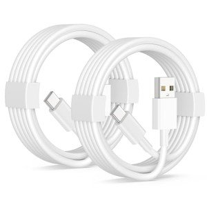 2-Pack CarPlay USB A to USB C Cable