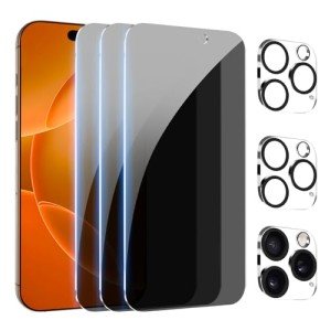 3-Pack Privacy Screen Protector for iPhone 16 Pro Max