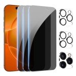 3-Pack Privacy Screen Protector for iPhone 16 Pro Max