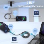 5-Pack 6FT Nylon Braided USB C Cables