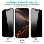 3-Pack Privacy Screen Protector for iPhone 16 Pro Max