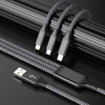 2 Pack 4FT 3-in-1 Charging Cable - Universal