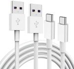 2-Pack USB A to Type C Car Charger Cables