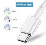 2-Pack USB A to Type C Car Charger Cables