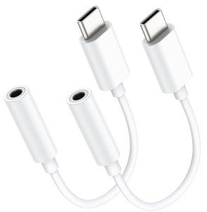 2-Pack USB C to 3.5mm Headphone Adapter