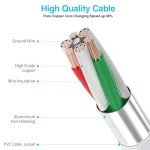 2-Pack USB A to Type C Car Charger Cables