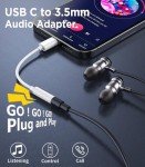 2-Pack USB C to 3.5mm Headphone Adapter