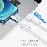 2-Pack USB A to Type C Car Charger Cables