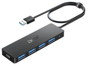 Acer 4-Port USB Hub with Type C Power Port
