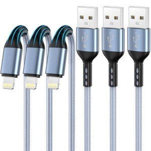 3-Pack 10FT iPhone Lightning Fast Charging Cables