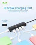 Acer 4-Port USB Hub with Type C Power Port