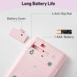 Pink 12-Digit Large Display Desktop Calculator