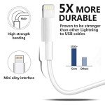4-Pack MFi Certified 6FT Lightning USB Cables