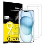iPhone 15 Tempered Glass Screen Protector - 3 Pack