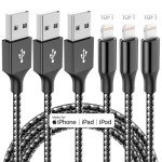3-Pack 10FT MFi Certified iPhone Charging Cables