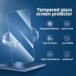 iPhone 15 Tempered Glass Screen Protector - 3 Pack