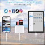 iPhone SD Card Reader with USB Adapter