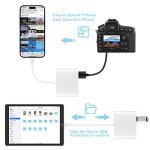 iPhone SD Card Reader with USB Adapter