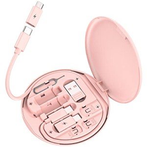 USB Charging Adapter Kit for iOS Devices - Pink