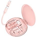 USB Charging Adapter Kit for iOS Devices - Pink