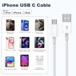 3FT CarPlay USB A to USB C Cable
