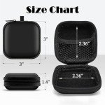 Travel Cable Organizer Bag – Black Electronics Case