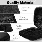 Travel Cable Organizer Bag – Black Electronics Case