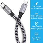 YUNSONG 3-Pack 6FT USB C Fast Charging Cable