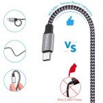 YUNSONG 3-Pack 6FT USB C Fast Charging Cable