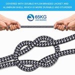 YUNSONG 3-Pack 6FT USB C Fast Charging Cable