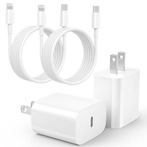 2-Pack 20W USB C Fast Charger with Cables